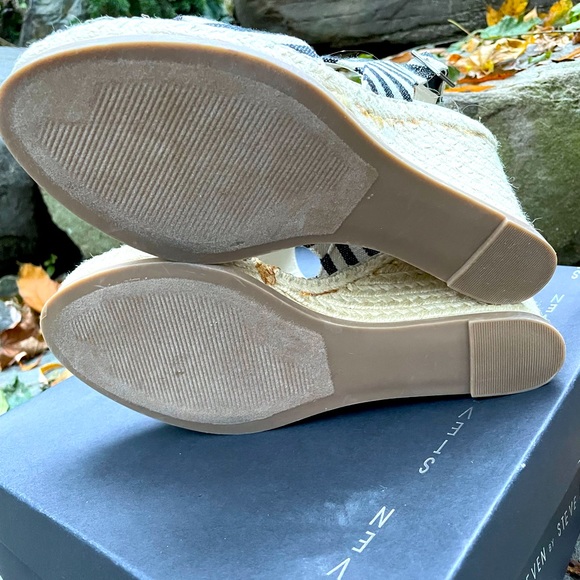 WOMENS STEVE MADDEN STRIPED “STUNNER” ESPADRILLES/ SANDALS   -8.5 - NIB ! - Picture 8 of 15